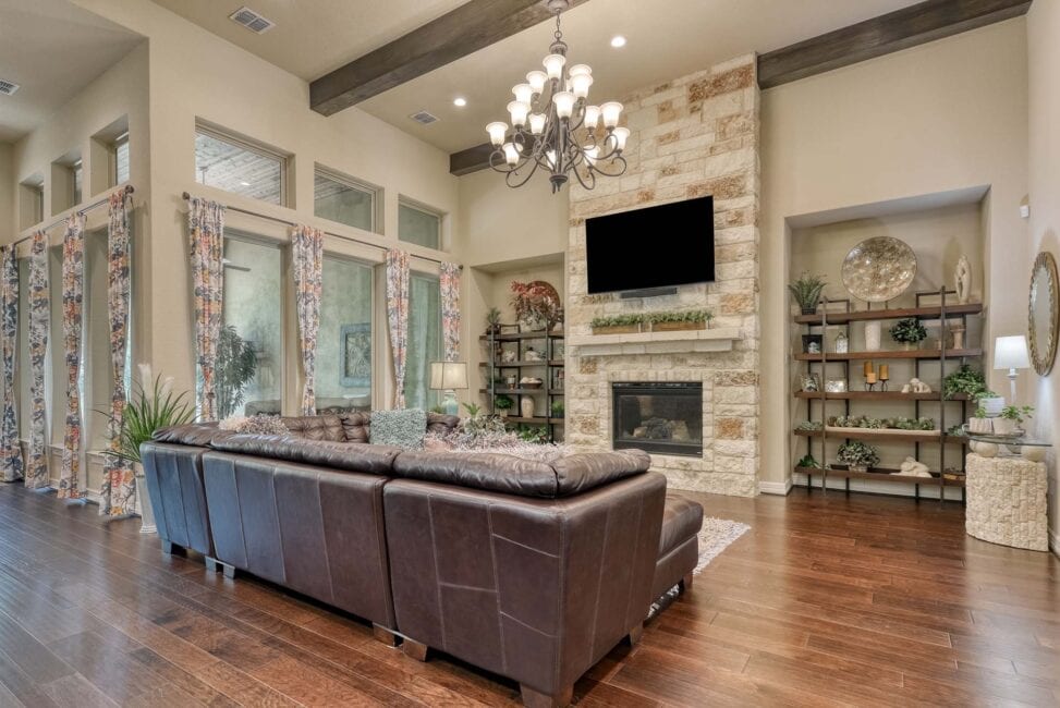 You can build on your own lot and have this beautiful living area!